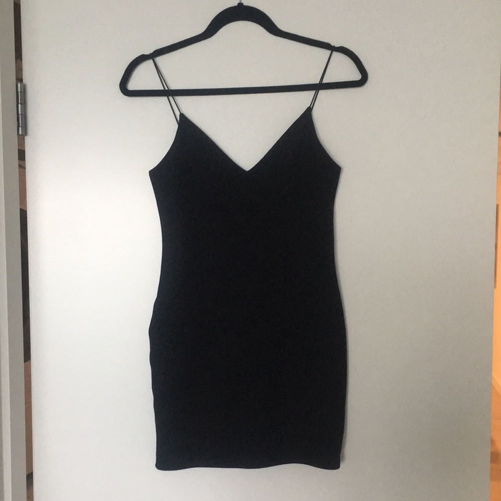 Kith stretchy v-neck mini dress.